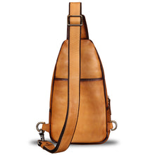 Load image into Gallery viewer, Genuine Leather Sling Bag - Vintage Sling Backpack for Men & Women - Fashion Shoulder & Crossbody Bag