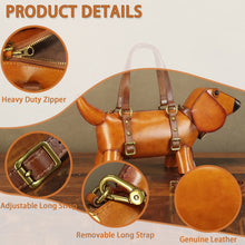 Load image into Gallery viewer, Genuine Leather Purses and Handbags Women Dog Shape Cute Shoulder Bag Crossbody