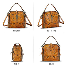 Load image into Gallery viewer, Genuine Leather Purses and Handbags for Women Retro Embossed Crossbody Shoulder Bag Satchel Pouch