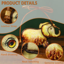 Load image into Gallery viewer, Genuine Leather Small Bag for Women Cell Phone Bag Pouch Handmade Cute Elephant Shape Fashion Shoulder Crossbody Bag