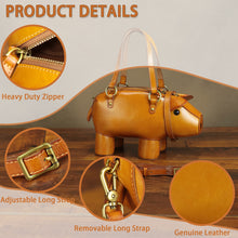 Load image into Gallery viewer, Genuine Leather Purse and Handbag for Women Pig Shape Crossbody Shoulder Bag