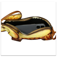 Load image into Gallery viewer, Genuine Leather Small Bag for Women Cell Phone Bag Pouch Handmade Cute Elephant Shape Fashion Shoulder Crossbody Bag