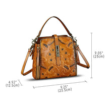 Load image into Gallery viewer, Genuine Leather Purses and Handbags for Women Retro Embossed Crossbody Shoulder Bag Satchel Pouch