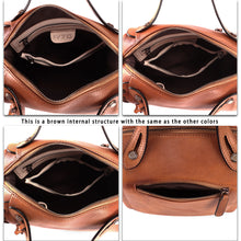 Load image into Gallery viewer, Genuine Leather Satchel for Women Handmade Vintage Crossbody Bag Shoulder Purses for Ladies