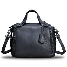 Load image into Gallery viewer, Genuine Leather Satchel for Women Handmade Vintage Crossbody Bag Shoulder Purses for Ladies