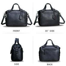 Load image into Gallery viewer, Genuine Leather Satchel for Women Handmade Vintage Crossbody Bag Shoulder Purses for Ladies