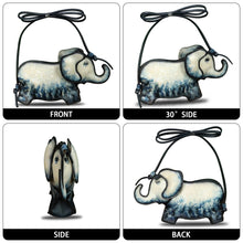 Load image into Gallery viewer, Genuine Leather Small Bag for Women Cell Phone Bag Pouch Handmade Cute Elephant Shape Fashion Shoulder Crossbody Bag