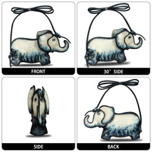Load image into Gallery viewer, Genuine Leather Small Bag for Women Cell Phone Bag Pouch Handmade Cute Elephant Shape Fashion Shoulder Crossbody Bag