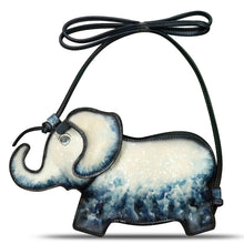 Load image into Gallery viewer, Genuine Leather Small Bag for Women Cell Phone Bag Pouch Handmade Cute Elephant Shape Fashion Shoulder Crossbody Bag