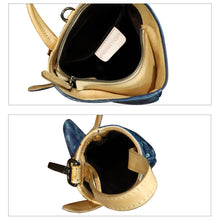 Load image into Gallery viewer, Genuine Leather Sling Bag for Women and Men Backpack Purse Handmade Cute Whale Shark Shape Shoulder Crossbody Backpack