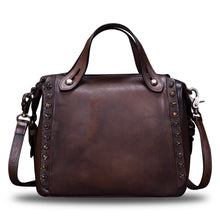 Load image into Gallery viewer, Genuine Leather Satchel for Women Handmade Vintage Crossbody Bag Shoulder Purses for Ladies