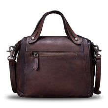 Load image into Gallery viewer, Genuine Leather Satchel for Women Handmade Vintage Crossbody Bag Shoulder Purses for Ladies