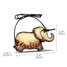 Load image into Gallery viewer, Genuine Leather Small Bag for Women Cell Phone Bag Pouch Handmade Cute Elephant Shape Fashion Shoulder Crossbody Bag