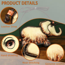 Load image into Gallery viewer, Genuine Leather Small Bag for Women Cell Phone Bag Pouch Handmade Cute Elephant Shape Fashion Shoulder Crossbody Bag