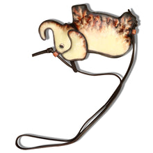 Load image into Gallery viewer, Genuine Leather Small Bag for Women Cell Phone Bag Pouch Handmade Cute Elephant Shape Fashion Shoulder Crossbody Bag