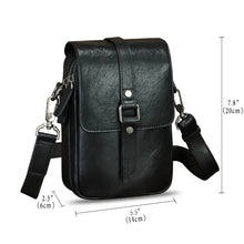 Load image into Gallery viewer, Genuine Leather Phone Purse for Women Vintage Leather Cell Phone Pouch Mini Small Shoulder Bag Crossbody Bag with Strap