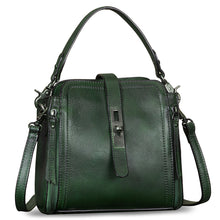 Load image into Gallery viewer, Genuine Leather Handbag for Women Vintage Handmade Satchel Crossbody Purse with Removable Top-Handle Strap