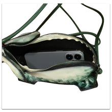 Load image into Gallery viewer, Genuine Leather Small Bag for Women Cell Phone Bag Pouch Handmade Cute Elephant Shape Fashion Shoulder Crossbody Bag