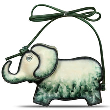 Load image into Gallery viewer, Genuine Leather Small Bag for Women Cell Phone Bag Pouch Handmade Cute Elephant Shape Fashion Shoulder Crossbody Bag