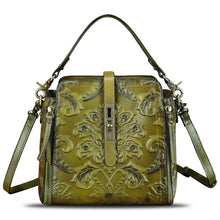 Load image into Gallery viewer, Genuine Leather Purses and Handbags for Women Retro Embossed Crossbody Shoulder Bag Satchel Pouch