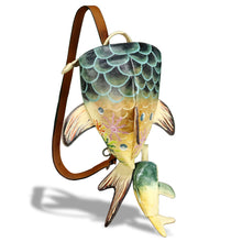 Load image into Gallery viewer, Genuine Leather Sling Bag for Women and Men Backpack Purse Handmade Cute Whale Shark Shape Shoulder Crossbody Backpack