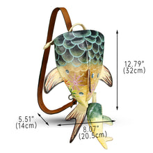 Load image into Gallery viewer, Genuine Leather Sling Bag for Women and Men Backpack Purse Handmade Cute Whale Shark Shape Shoulder Crossbody Backpack