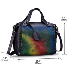 Load image into Gallery viewer, Genuine Leather Satchel for Women Handmade Vintage Crossbody Bag Shoulder Purses for Ladies