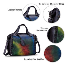 Load image into Gallery viewer, Genuine Leather Satchel for Women Handmade Vintage Crossbody Bag Shoulder Purses for Ladies