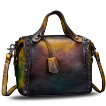 Load image into Gallery viewer, Genuine Leather Satchel for Women Handmade Vintage Crossbody Bag Shoulder Purses for Ladies