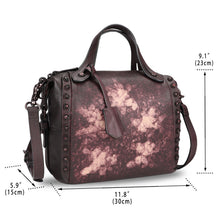Load image into Gallery viewer, Genuine Leather Satchel for Women Handmade Vintage Crossbody Bag Shoulder Purses for Ladies