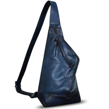 Load image into Gallery viewer, Genuine Leather Sling Bag Crossbody Casual Hiking Daypack Vintage Handmade Shoulder Backpack Motorcycle Chest Bags W0725