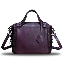 Load image into Gallery viewer, Genuine Leather Satchel for Women Handmade Vintage Crossbody Bag Shoulder Purses for Ladies