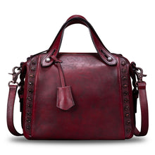 Load image into Gallery viewer, Genuine Leather Satchel for Women Handmade Vintage Crossbody Bag Shoulder Purses for Ladies