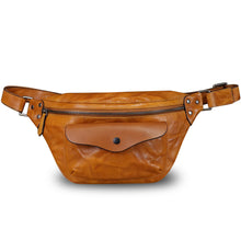Load image into Gallery viewer, Genuine Leather Fanny Pack for Women and Men Vintage Real Leather Sling Bag Crossbody Bag Fashion Waist Bag Chest Purse