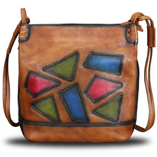 Load image into Gallery viewer, Genuine Leather Satchel Shoulder Bag Crossbody Handbag Purse