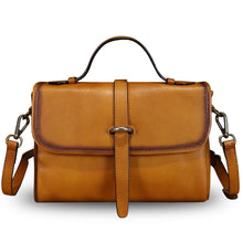 Load image into Gallery viewer, Genuine Leather Satchel Crossbody Bags for Women Handmade Vintage Top Handle Handbags Purse F8407