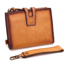 Load image into Gallery viewer, Genuine Leather Wallet Small Purse for Men and Women