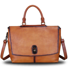 Load image into Gallery viewer, Genuine Leather Crossbody Bag Satchel Leather Tote Bag Purse