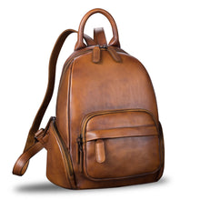 Load image into Gallery viewer, Genuine Leather Backpack for Women Leather Knapsack Rucksack