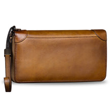 Load image into Gallery viewer, Genuine Leather Wallet Long Purse Wrist Bag