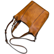 Load image into Gallery viewer, Genuine Leather Handbag for Women Vintage Handmade Shoulder Bag Purse Tote Cowhide Satchel Crossbody Top-Handle Bag