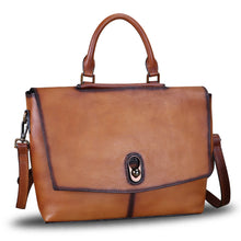 Load image into Gallery viewer, Genuine Leather Crossbody Bag Satchel Leather Tote Bag Purse