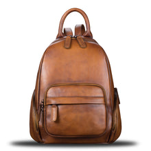 Load image into Gallery viewer, Genuine Leather Backpack for Women Leather Knapsack Rucksack
