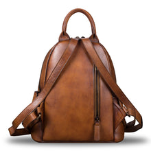 Load image into Gallery viewer, Genuine Leather Backpack for Women Leather Knapsack Rucksack
