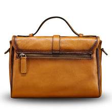 Load image into Gallery viewer, Genuine Leather Satchel Crossbody Bags for Women Handmade Vintage Top Handle Handbags Purse F8407