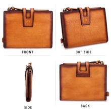 Load image into Gallery viewer, Genuine Leather Wallet Small Purse for Men and Women