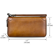 Load image into Gallery viewer, Genuine Leather Wallet Long Purse Wrist Bag