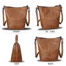 Load image into Gallery viewer, Genuine Leather Satchel Crossbody Single Shoulder Bag Purse