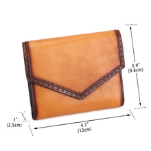 Load image into Gallery viewer, Genuine Leather Wallet for Women Small Purse