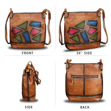 Load image into Gallery viewer, Genuine Leather Satchel Shoulder Bag Crossbody Handbag Purse